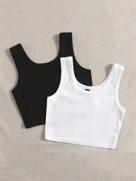 Cropped Ribbed Tank